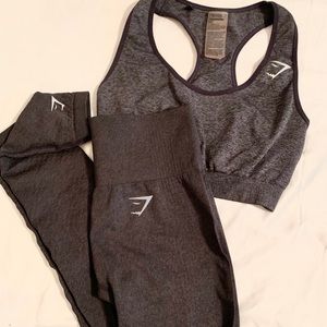 Vital Seamless Black Marl Set